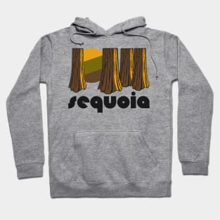 Retro Sequoia ))(( Tourist Souvenir National Park Design Hoodie